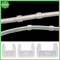 10ชิ้น TDPTI76V8แถบไฟ LED PP ฟรีเชื่อมมุมกันน้ำอุปกรณ์เสริมเชื่อมต่อคลิปออนโปร่งใสสำหรับ LED 5730/5050/2835