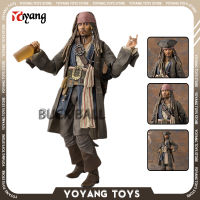 15ซม. Pirates Of The Cariean อะนิเมะ Jack Captain Action Figures Collectble Pirate Decor รุ่น Jack Sparrow Figurine ของเล่น