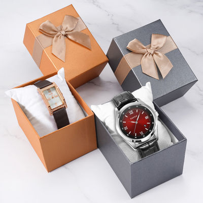 Gift Jewelry Packaging Package Square Case Wrap Watch Boxes Paper Watch