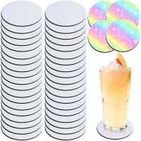 Round Sublimation Blank Coaster Sublimation Blank Coaster Sublimation Heat Transfer Coaster Hot Pressed Coaster 126Pcs