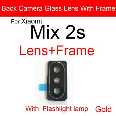 【✔In stock】 anlei3 ฝาครอบหลังกระจกเลนส์กล้องถ่ายรูปพร้อมที่ยึดเฟรมโลหะสำหรับ Xiaomi Mi Mix 2 2S 3เลนส์กระจกกล้องถ่ายรูปหลักกรอบสำรองชิ้นส่วน