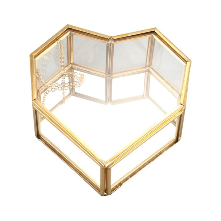 2-pcs-geometric-glass-jewelry-box-glass-ring-box-exquisite-unique-wedding-jewelry-box-square-amp-flip-love-heart-shaped