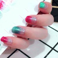 Internet Celebrity Gradient Daisy Nail Stickers Full Stickers3DNail Stickers Waterproof Nails Stickers