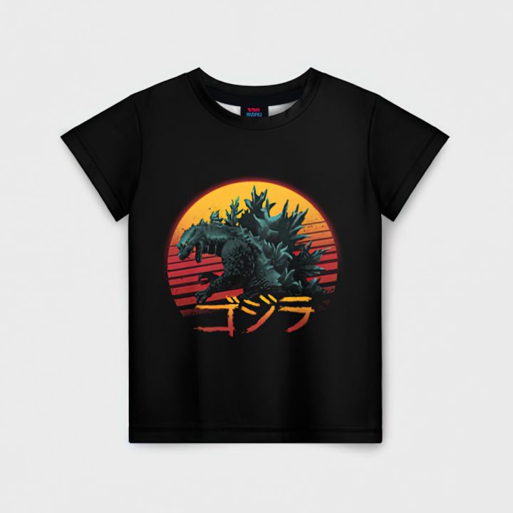 Godzilla Kids Shirt Boys Godzilla T-Shirt Sci-Fi Monster Kids Tops ...