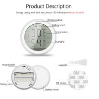 เซ็นเซอร์อุณหภูมิและความชื้น Tuya Zigbee พร้อมหน้าจอ LCD การเชื่อมโยงเพียงคลิกเดียว Home Automation Security Alarm Tuya Sensorhot