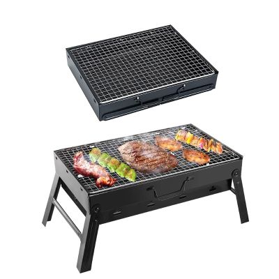 Charcoal Grill BBQ Grill Portable Grill Barbecue Grill Outdoor Cooking Grill for Camping Patio Picnic Backyard, Black U7ED