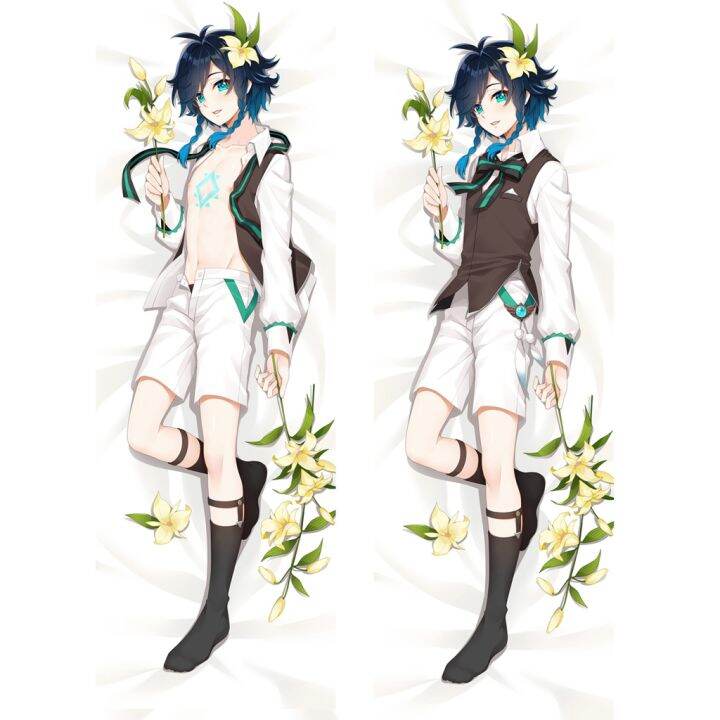 ปลอกหมอน-ลายเกม-genshin-impact-venti-dakimakura-peachskin-otaku-2-ด้าน-ขนาด-60x180-ซม