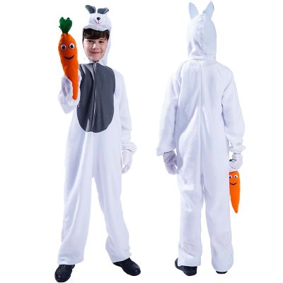 [COD] Childrens little white rabbit costume cosplay performance masquerade stage party