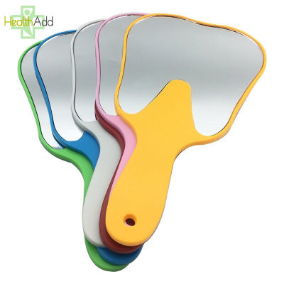 1Pc Dental Teeth Shape Model Mirror Glass Tooth Shape Mirror Dental Gift 6 Colors Dentist Gift