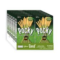 [พร้อมส่ง!!!] กูลิโกะ ป๊อกกี้ บิสกิตแท่ง รสมัทฉะชาเขียว 39 กรัม x 10 กล่องGlico Pocky Matcha Greentea Biscuit Sticks 39 g x 10 Packs