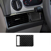 สำหรับ Audi A6 C6 4F 2005-2011 Auto Innen Carbon Faser Linke Seite Air Outlet แผง Trim Aufkleber Rahmen Abdeckung Decor Auto Zubehör