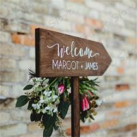 【LZ】❍℡  Personalized Welcome Wedding Decals Vinyl Wall Stickers Wedding Sign Ceremony On The Board Sticker Decor  CC61