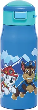 Zak Designs 15.5 oz Kids Water Bottle Stainless Steel with Push-Button and  Locking Cover, Paw Patrol Skye 