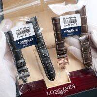 Longines สายหนังของแท้จากโรงงานช่างฝีมือที่มีชื่อเสียง Concas ข้างขึ้นข้างแรมอันงดงามของชายและหญิงรุ่นหัวเข็มขัดผีเสื้อสายหนังนุ่ม