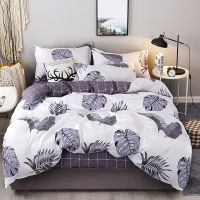 Heart Tropical Print 4pcs Lovers Bed Cover Set Duvet Cover Adult Child Girl Boy Bed Sheet Pillowcase Comforter Bedding Set 61005