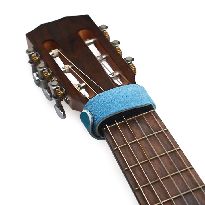 10pcs-guitar-fingerboard-string-mute-strap-muter-fretboard-muting-for-acoustic-classic-guitar-blue