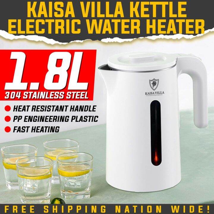 Kaisa Villa electric kettle 1.8L water heater kettle electric white