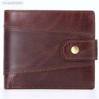 ✓❦ Men 39;s Wallet Rfid Vintage Genuine Leather Wallets for Men Credit Card Holder Purse Money Bag Wallet Man