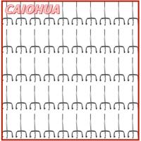 CAIOHUA 50pcs เจาะรู ที่วางของ ชั้นวางสินค้า แผงควบคุมสำหรับรถยนต์ ชั้นเก็บของชั้น ตะขอแขวนแสดง หมุดร้านค้าปลีก ตะขอ pegboard