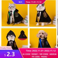 Cat Clothes Hooded Coat Cloak Cosplay Dog Costume Outwear For Pet Transformation Magic-Academy Cape Small Dog Pet Shawl Supplies