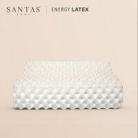 SANTAS หมอนหนุนยางพารา ENERGY LATEX STANDARD รุ่น MASSAGE CONTOUR  ขนาด 37.5x58.5x9.5/12.5 cm.