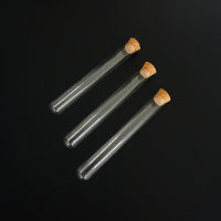 24pcslot 12x100mm U-shaped Bottom Clear Glass Test Tubes with Cork Stopper for Kinds of Labsschools Glassware