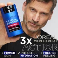 Loreal Men Expert Power Age Revitalising 24Hour Moisturiser 50ml มอยซ์เจอร์ไรเซอร์บำรุงผิวหน้าผู้ชายสูตรพิเศษสินค้านำเข้าจากต่างประเทศของแท้