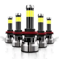 100W LED Car Headlight 10 Side Bright COB Chip Auto Bulbs 12000LM H1 H3 H4 H7 H11 9005 9006 Car Indicator Lights Bulb Canbus Led