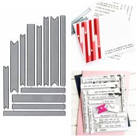 Strips Slimline Rectangle Banner Metal Cutting Dies Set For DIY Scrapbooking Making Template Die Cut 2020 New Collars