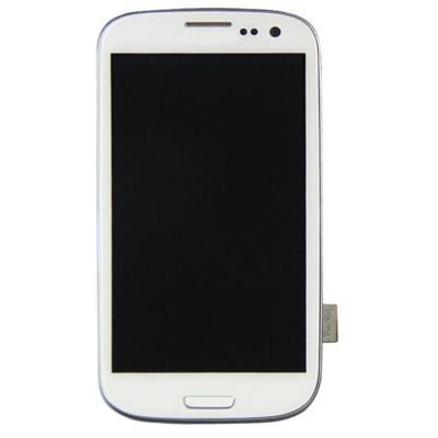 หน้าจอสัมผัส LCD ต้นฉบับพร้อมกรอบสำหรับ Galaxy SIII Lte/ I9305 (สีน้ำเงิน)