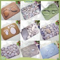 MOONWHITE| 3D Cobblestone Print Floor Door Mats Rug Doormats Indoor Outdoor Home Decor