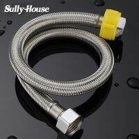 Sully House 304 Stainless Steel Basin Toilet water weaved plumbing hosebathroom EPDM heater flexible connect pipes with wrench