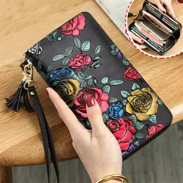 Luxury Flower Genuine Leather Wallet