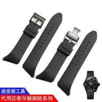 ทางเลือก Hamilton Adventure Series H24655331 Elvis Presley Man in Black Rubber Waterproof Strap 25 มม. Black