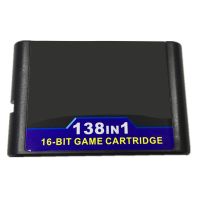 138 in 1 Hot Game Collection for SEGA GENESIS MegaDrive 16 Bit Game Cartridge for PAL and NTSC Game Consoles Version