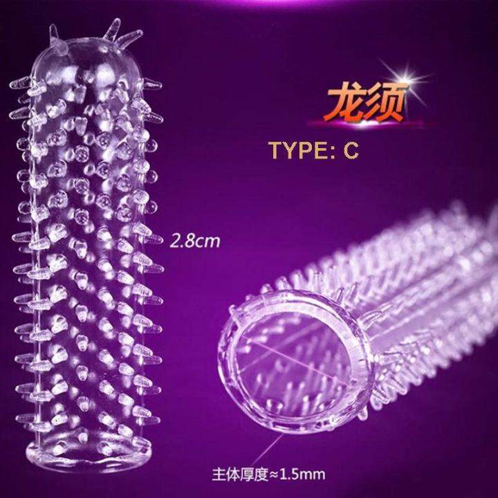 Type C Crystal Spike Condom Syok Kondom Reuseable Crystal Condom Sex Toy Hot Deal Lazada