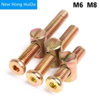 Furniture Bolts Nuts Set With Barrel Dowel Nut Connector Fixing Screws Set Fastener Carbon Steel M6 M8 Nails Screws Fasteners