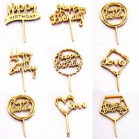 【CW】❀▽☜  10PCS 33 Styles Decoration Acryllic Happy Birthday Toppers for Dessert