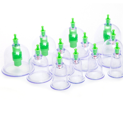 Cupping vacuum Chinese set suction cellulite CUPS acupoint hijama PUMP Glass Kit Equipment