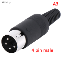 Witkitty DIN PLUG SOCKET CONNECTOR 3/4/5/6/7/8 PIN MALE/FEMALE CHASSIS CABLE MOUNT