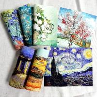 1pc Van Gogh Oil Painting Cotton Canvas Fabric For Sewing Decoration Positioning Cloth Design Print Fabric Drawing Painting Supplies