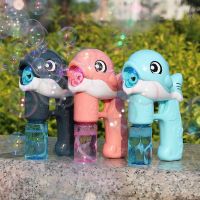 Bubble Gun Electric Automatic Soap Cute Bubbles Machine Kids Portable Outdoor Party Toy LED Light Blower Toys Children Gifts