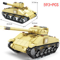 WW2 German Model Building Blocks City Military Tank Army Soldier Bricks Educational High-tech Toys For Children Boys