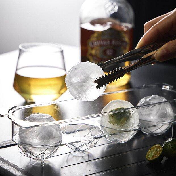 Spherical Ice Cubes Mold Rounded Ice Grid Mould Whiskey Multi Facet