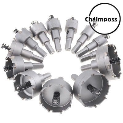 ChgImposs 32มม.-60มม.HSS Carbide Tip หัวเจาะสำหรับสแตนเลสโลหะเครื่องตัด