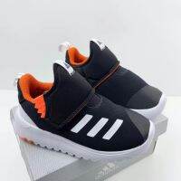 ADIDASeˉ   รองเท้าผ้าใบนักเรียนระบายอากาศน้ำหนักเบาสำหรับเด็กทุกเพศพร้อมสายรัดเวลโครรองเท้าวิ่งกลางแจ้งตาข่าย