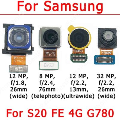 กล้องหน้าหลังของแท้สำหรับ Galaxy S20 FE 4G Lite ด้านหน้าด้านหลังโมดูลกล้องชิ้นส่วนอะไหล่