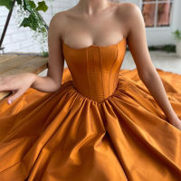 Thinyfull Sexy Prom Evening Dresses Formal Strapless Party Dress  Floor Length Corset Back Cocktail Night Gowns Saudi Arabia