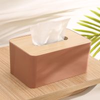 【CW】 Plastic Tissue Wood Napkin Holder Cover Hotel Storage  amp;