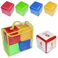 Baby Education Toy DIY Dice PVC Pocket Squares Cube Parent-Child Interaction Photo Pocket Foam Stacking Blocks Kid Teaching Aid